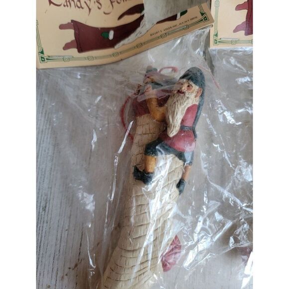 Vintage Kurt Adler elf stocking toy Santa Helper set ornament Xmas - Picture 3 of 6